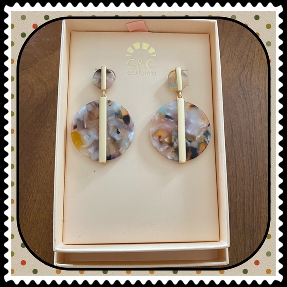 C&C California Accessories - C&C California NIB Faux Tortoise Shell Earrings